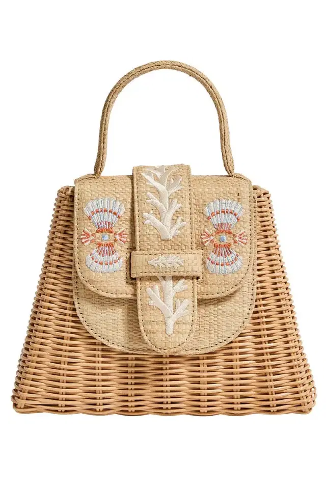 PAMELA MUNSON The Petite Lady Bag - Coral Shell