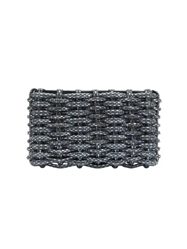 Women's Morgan Metal Clutch - Black