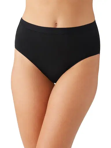 Wacoal Women's Understated Cotton Brief - Black | Thumbnail 1