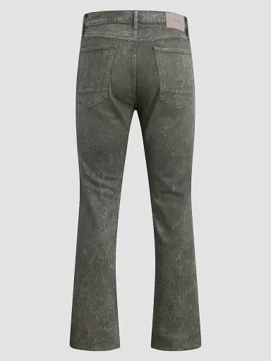 Hudson Jeans Men's Walker Kick Flare Jeans - Wax Olive | Thumbnail 5 Hudson Jeans Men's Walker Kick Flare Jeans - Wax Olive | Thumbnail 5