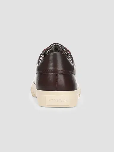 Vince Men's Fulton Leather Low-Top Sneakers - Chili Brown | Thumbnail 3