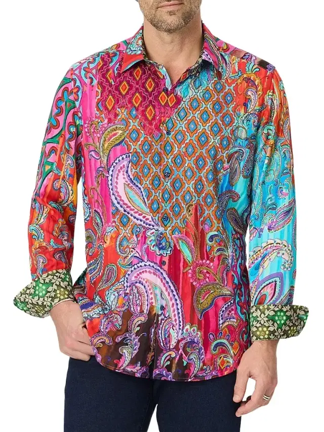 Robert Graham Men's Embellished Paisley Shirt
