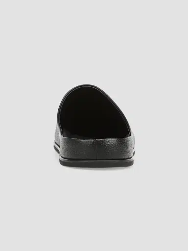Vince Men's Leo Grained Leather Clogs - Black | Thumbnail 3