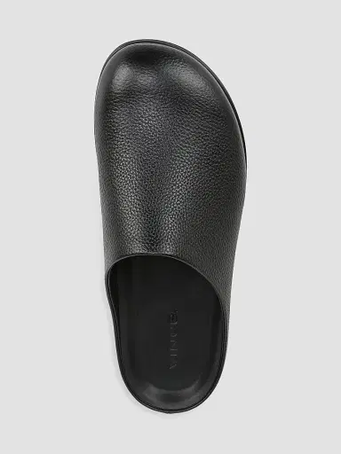 Vince Men's Leo Grained Leather Clogs - Black | Thumbnail 4