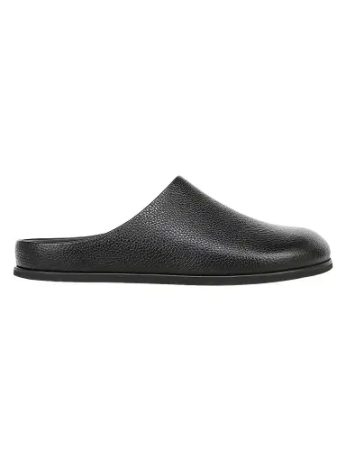 Vince Men's Leo Grained Leather Clogs - Black | Thumbnail 1
