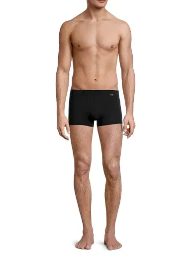 Hanro Men's Natural Function Boxer Briefs - Deep Black - Size Small | Thumbnail 2