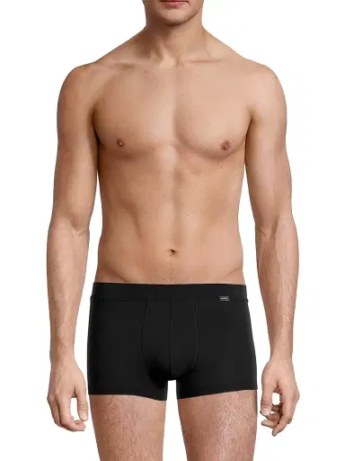 Hanro Men's Natural Function Boxer Briefs - Deep Black - Size Small | Thumbnail 3