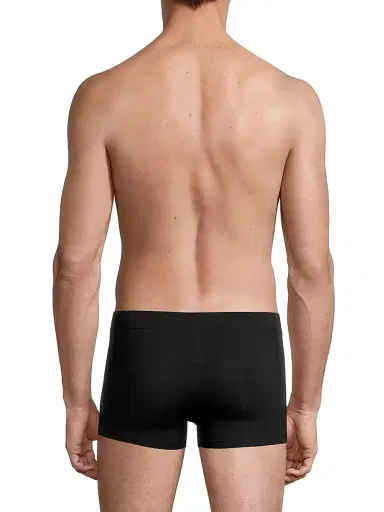 Hanro Men's Natural Function Boxer Briefs - Deep Black - Size Small | Thumbnail 4