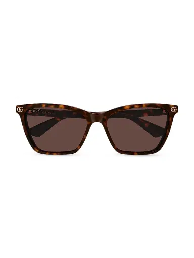 Gucci Women's 56MM Tortoiseshell Cat-Eye Sunglasses - Havana | Thumbnail 2