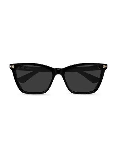 Gucci Women's 56MM Tortoiseshell Cat-Eye Sunglasses - Black | Thumbnail 2 Gucci Women's 56MM Tortoiseshell Cat-Eye Sunglasses - Black | Thumbnail 2