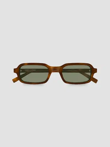 Saint Laurent Women's 51MM Rectangular Sunglasses - Havana | Thumbnail 2