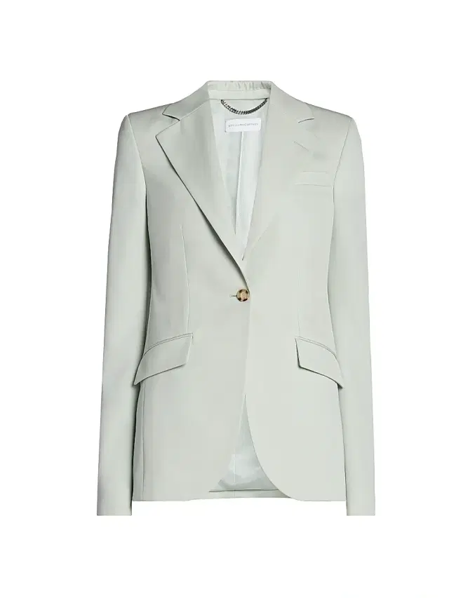 Stella McCartney Women's Flannel Slim One-Button Blazer - Frosty Blue