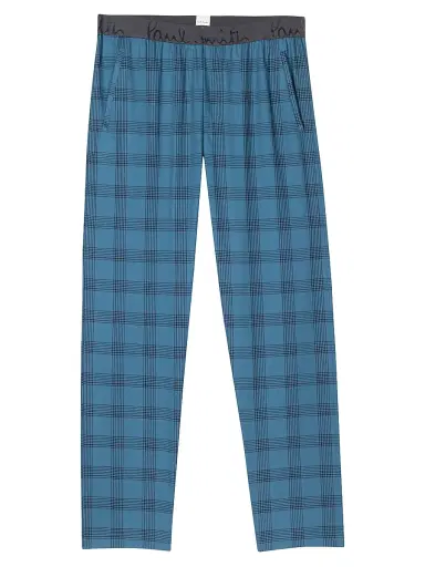 Paul Smith Men's Cotton Long-Sleeve Pajamas - Petrol Blue | Thumbnail 3 Paul Smith Men's Cotton Long-Sleeve Pajamas - Petrol Blue | Thumbnail 3