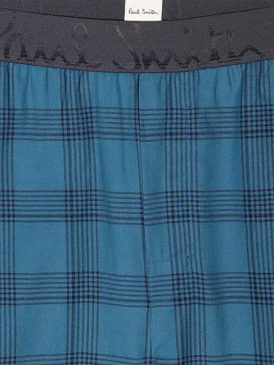 Paul Smith Men's Cotton Long-Sleeve Pajamas - Petrol Blue | Thumbnail 7 Paul Smith Men's Cotton Long-Sleeve Pajamas - Petrol Blue | Thumbnail 7