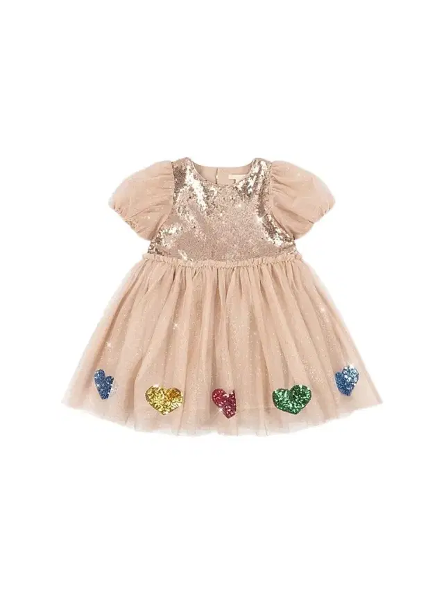 Konges Slojd Little Girl's & Girl's Mei Sequined Tulle Dress - Smoke Grey
