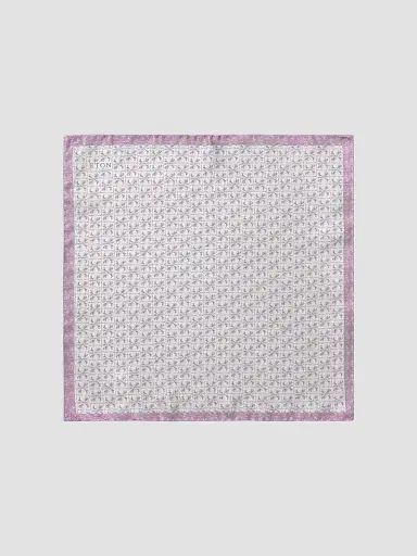 Eton Men's Floral Panama Silk Pocket Square | Thumbnail 2