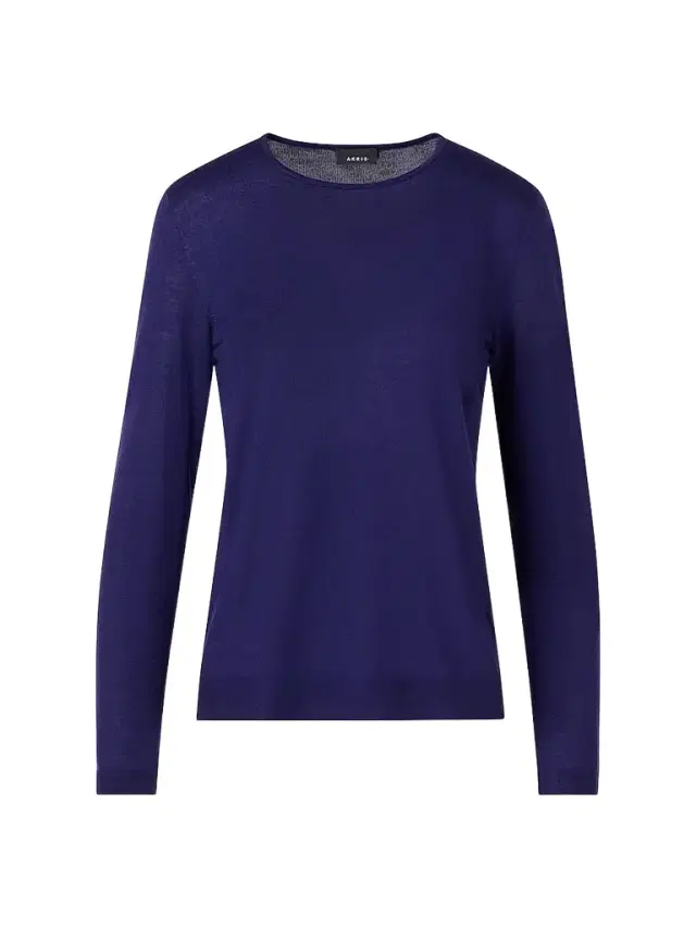 Akris Women's Fine-Gauge Knit Cashmere-Silk Sweater - Dark Purple
