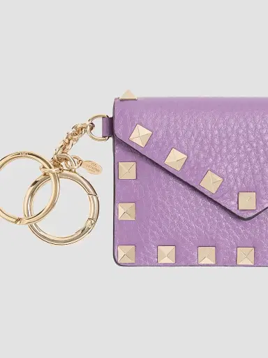 Valentino Garavani Women's Rockstud Charm in Grainy Calfskin | Thumbnail 3 Valentino Garavani Women's Rockstud Charm in Grainy Calfskin | Thumbnail 3