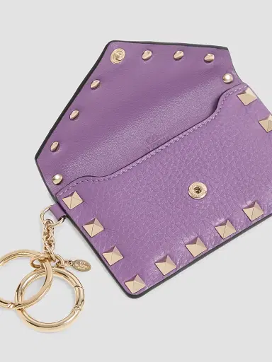 Valentino Garavani Women's Rockstud Charm in Grainy Calfskin | Thumbnail 4 Valentino Garavani Women's Rockstud Charm in Grainy Calfskin | Thumbnail 4