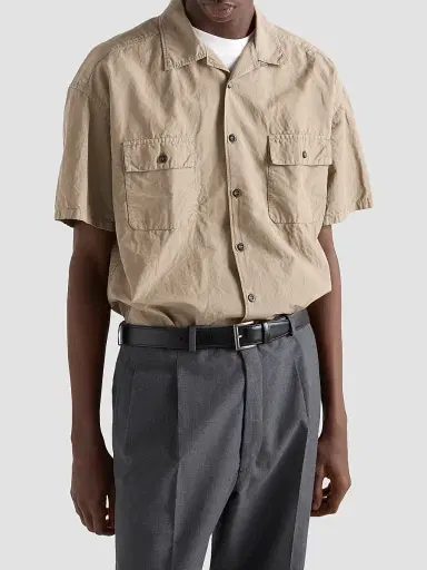 Prada Men's Cotton Blend Shirt | Thumbnail 3