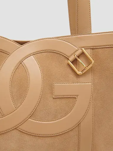 Dolce & Gabbana Women's Sartoriale Logo Leather Tote Bag - Ebano And Moro | Thumbnail 4