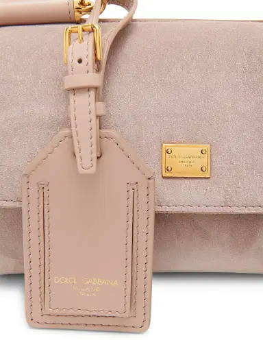 Dolce & Gabbana Women's My Sicily Suede Top Handle Bag | Thumbnail 5 Dolce & Gabbana Women's My Sicily Suede Top Handle Bag | Thumbnail 5