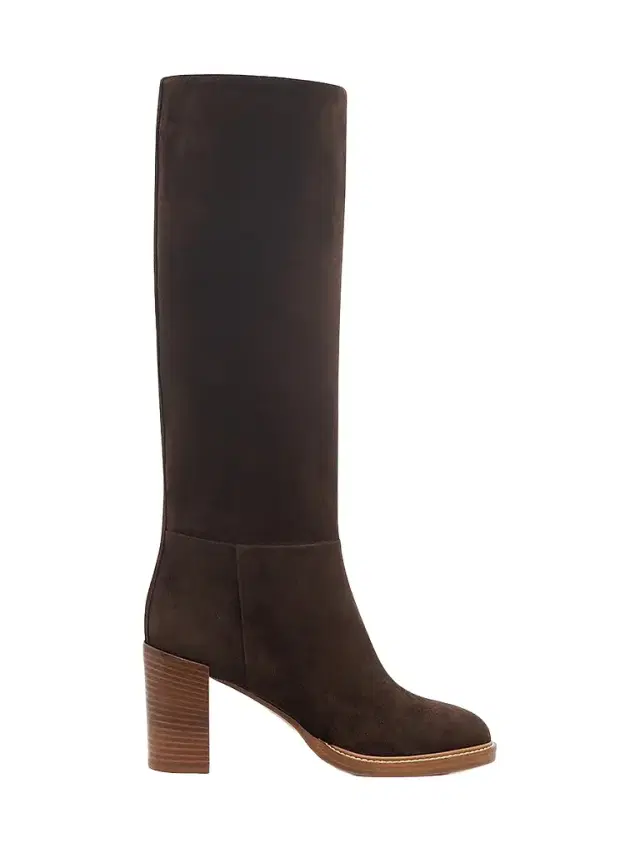 Gabriela Hearst Women's Bocca 75MM Suede Knee-High Boots - Dark Chocolate