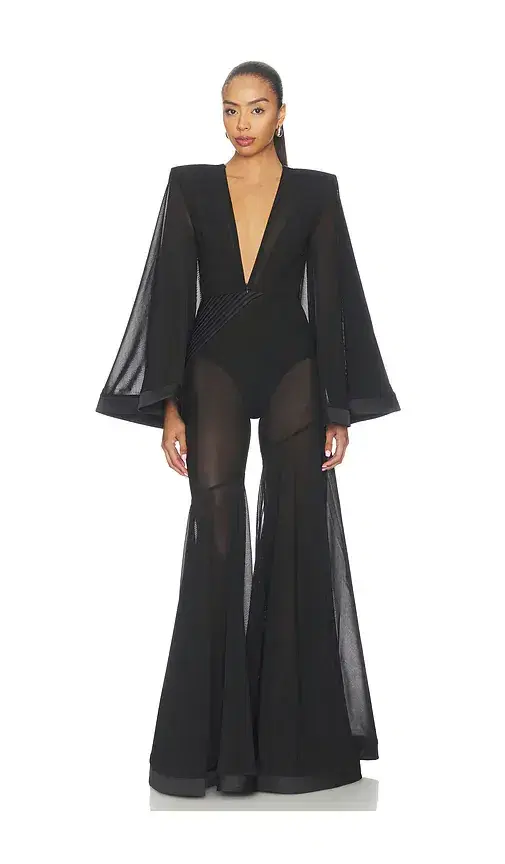 Zhivago Illusion Survives Love 2 Pc Mesh Jumpsuit