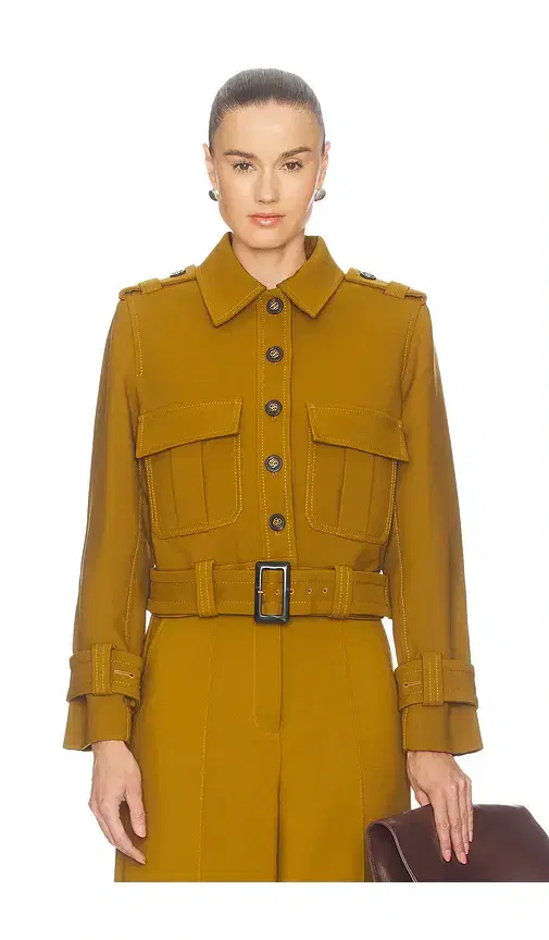 Zimmermann Valiant Cropped Utility Jacket