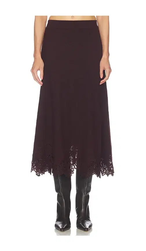 Zimmermann Valiant Merino Lace Skirt
