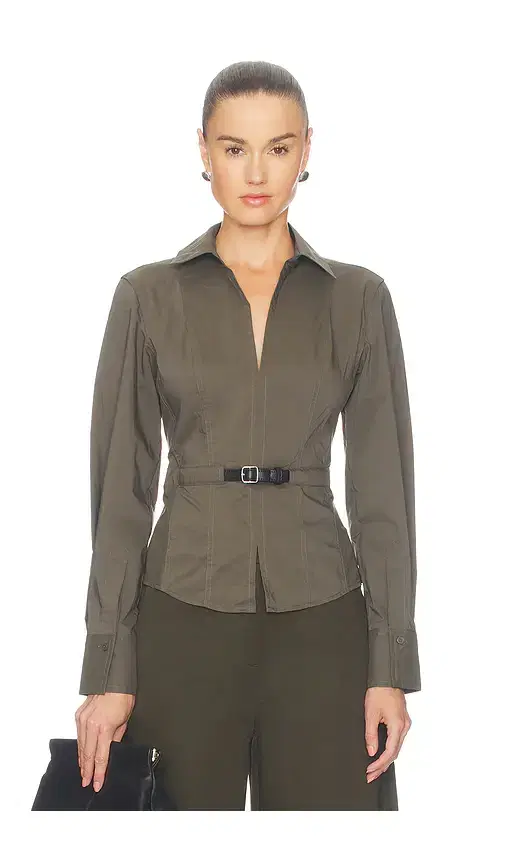 Simkhai Loriel Belted Shirt
