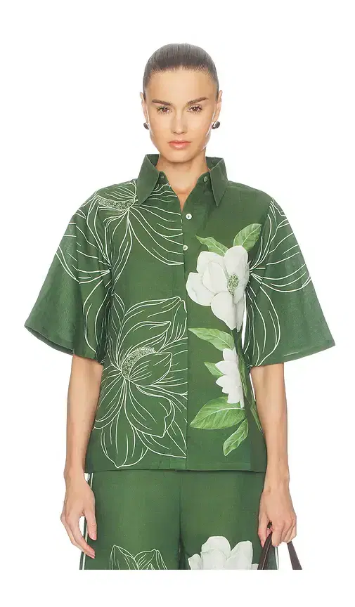 Verandah Floral Bell Sleeve Shirt