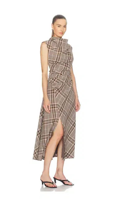 Simkhai Burke Sleeveless Draped Midi Dress | Thumbnail 2