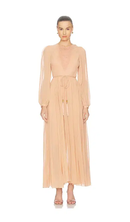 Zimmermann Valiant Embroidered Bib Dress