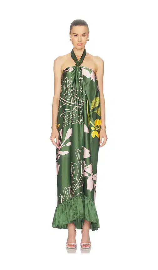 Verandah Halter Maxi Dress