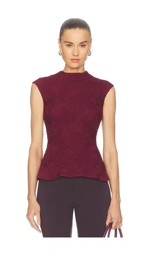 ROTATE Flower Mesh Top