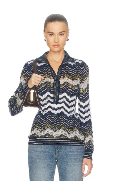Missoni Long Sleeve Mock Neck | Thumbnail 1 Missoni Long Sleeve Mock Neck | Thumbnail 1
