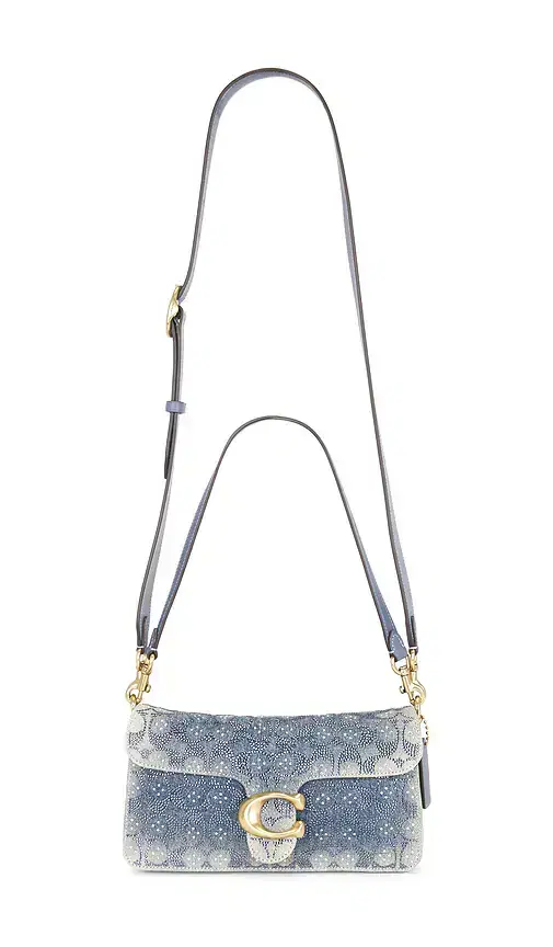 Coach Soft Crystal Signature Denim Tabby Bag 26