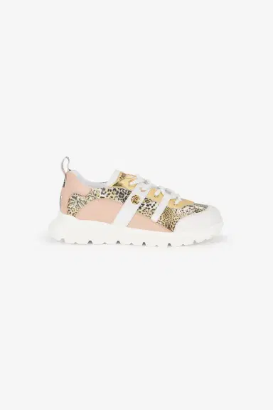 Roberto Cavalli White And Jaguar Sneakers With Logo | Thumbnail 2
