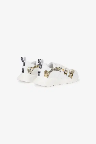 Roberto Cavalli White And Jaguar Sneakers With Logo | Thumbnail 3