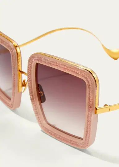 Anna-Karin Karlsson Beaming Sky Swarovski Square Acetate Sunglasses | Thumbnail 12