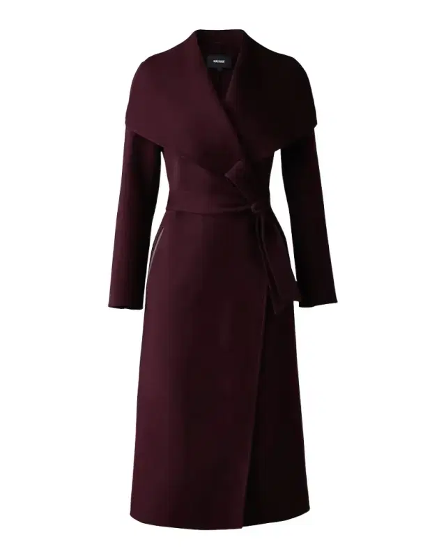 Mackage Mai Wool Belted Wrap Coat