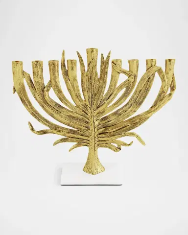 Michael Aram Palm Medium Menorah | Thumbnail 2 Michael Aram Palm Medium Menorah | Thumbnail 2