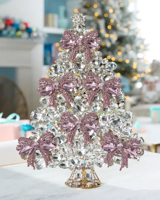 Neiman Marcus Ribbon Crystal Christmas Tree Decoration