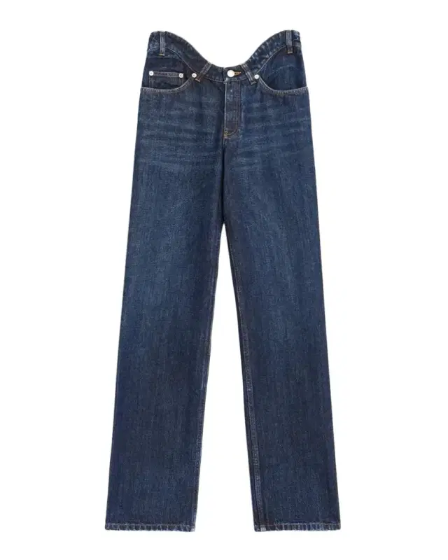 Jean Paul Gaultier Arched Waist Straight-Leg Jeans
