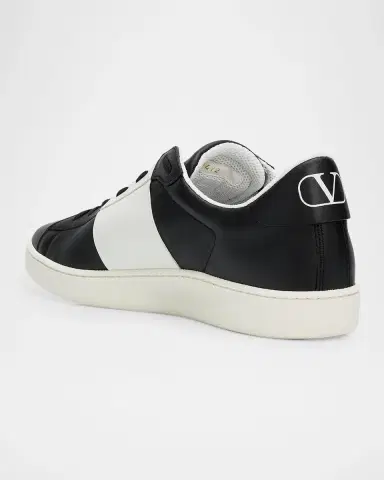 Valentino Garavani Men's Open Royco Sneakers in Nappa Calfskin | Thumbnail 4 Valentino Garavani Men's Open Royco Sneakers in Nappa Calfskin | Thumbnail 4