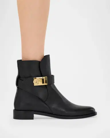 Ferragamo Zanira Leather Ankle Boots | Thumbnail 2