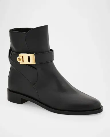 Ferragamo Zanira Leather Ankle Boots | Thumbnail 7