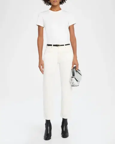 Nili Lotan Lorimer Low-Rise Straight-Leg Crop Jeans | Thumbnail 2