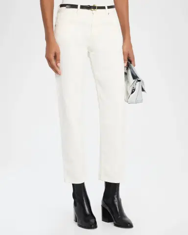 Nili Lotan Lorimer Low-Rise Straight-Leg Crop Jeans | Thumbnail 4